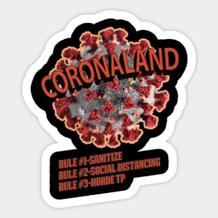 coronaland Sticker